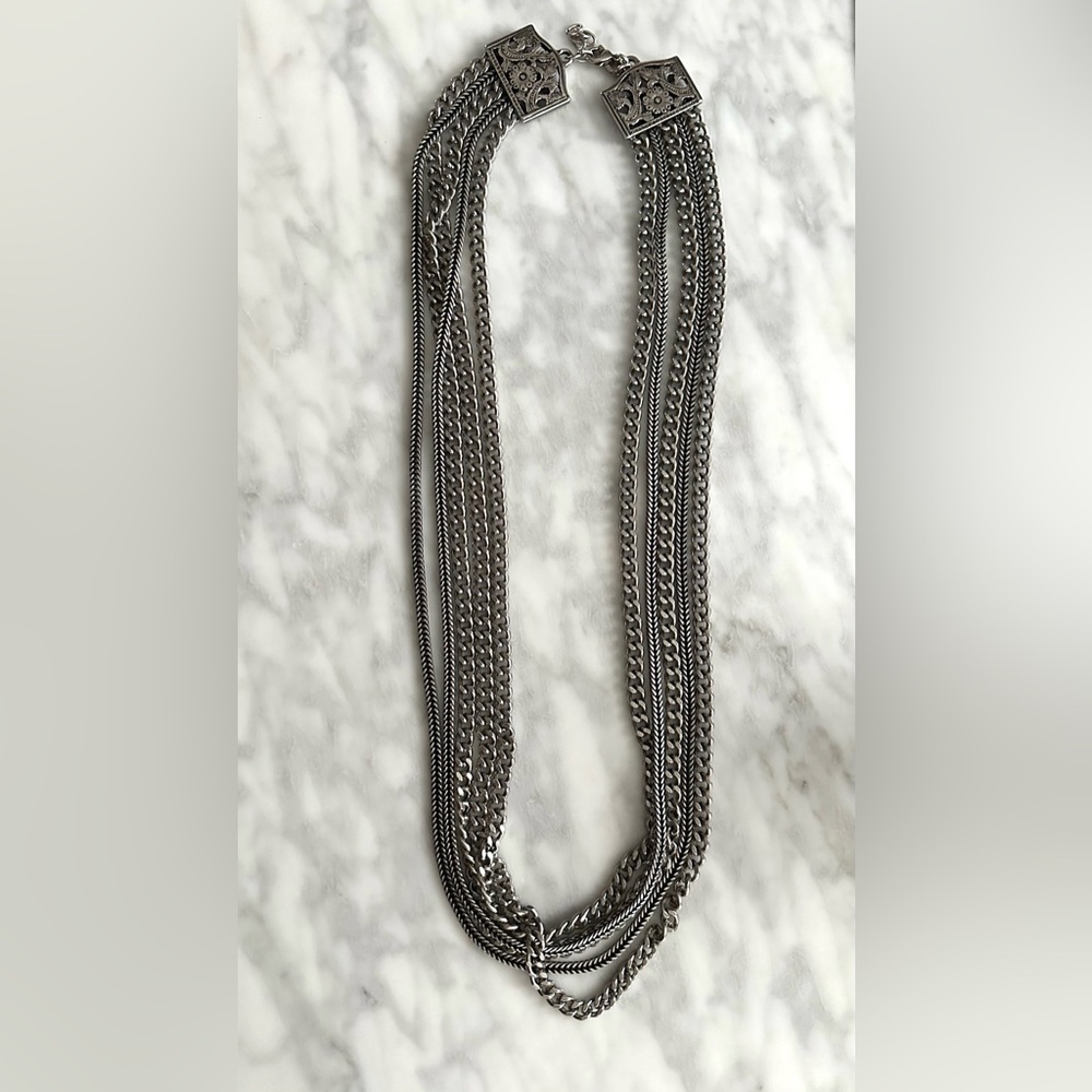 The Kooples Silver-tone chain necklace
